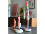 Rainbow Drip Candles