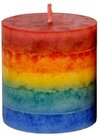 Regenboog stompkaars