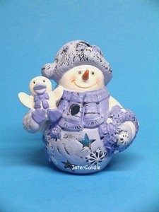 Sneeuwman met pop