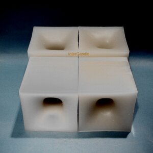Kringloop paraffineblok 1,5 kg. grijs