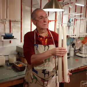 60 cm. kaars ALLEEN AFHALEN IN HAARLEM.