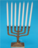 36 Menorah-kaarsjes 200x5-11 mm. ivoor_